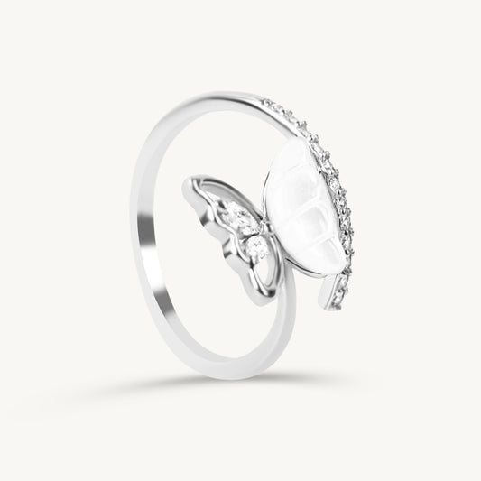 Rivya 925 sterling silver butterfly ring