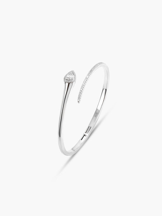Open Cuff With Teardrop Cuff Bracelet