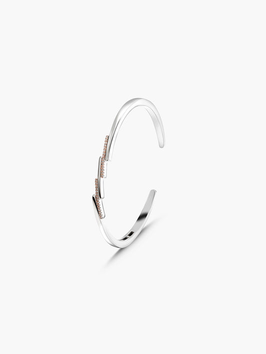 Double Bar With Pavé Bracelet