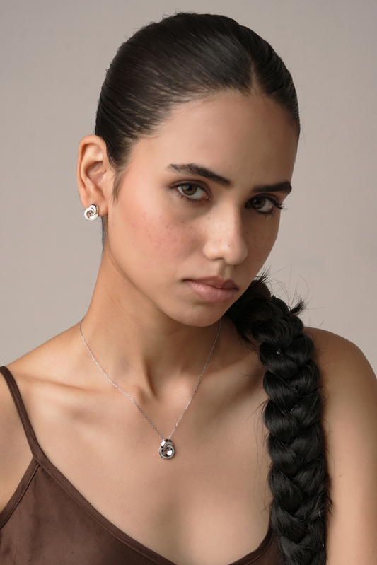 Nova Halo Pendant Necklace Set