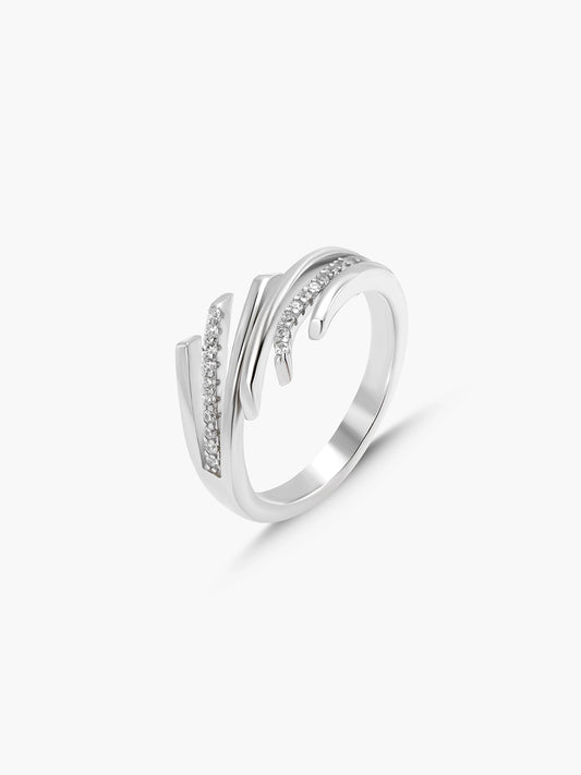 Serene Slash Ring