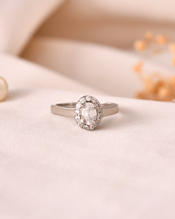 Eternal Halo Oval Ring
