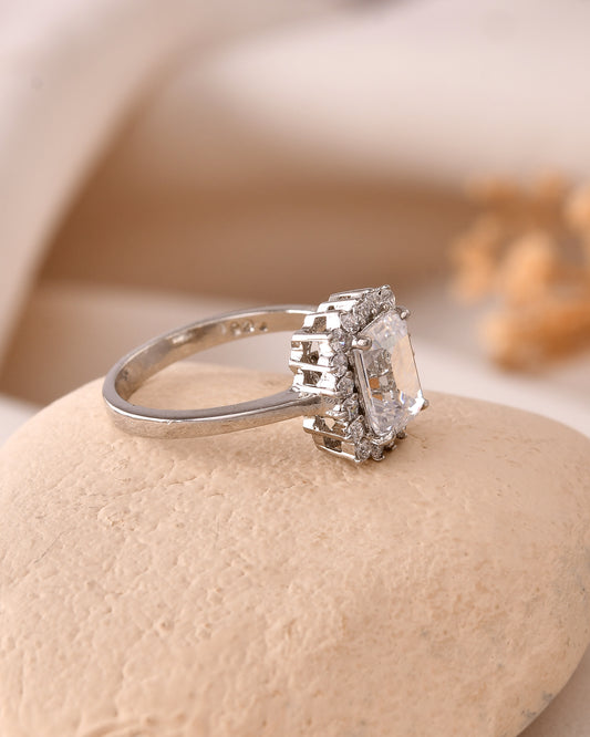 Dazzling Brilliance Halo Ring