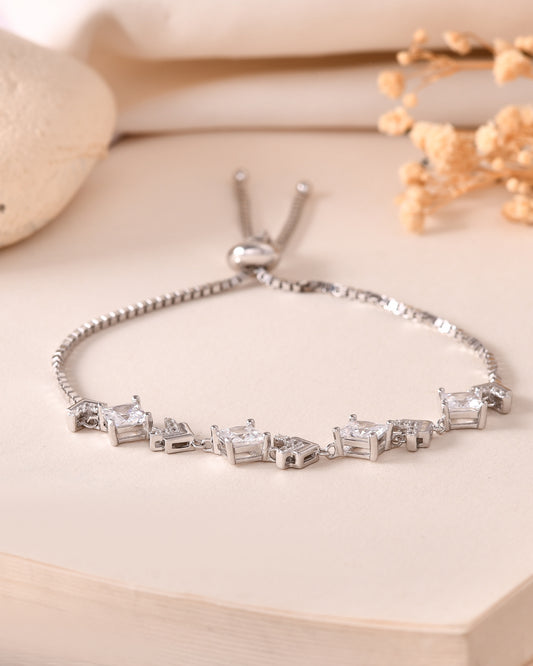 Radiant Square Charm Bracelet