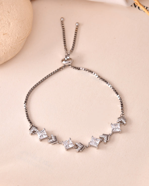 Radiant Square Charm Bracelet