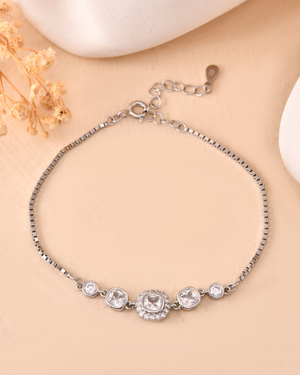 Halo Cushion Spark Bracelet