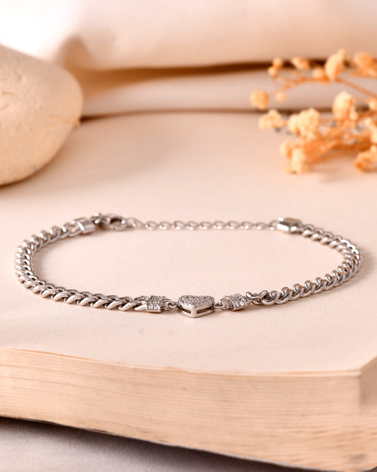 Pavé Heart Bracelet