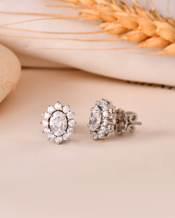Eternal Spark Oval Studs