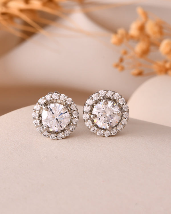 Twilight Halo Stud Earrings