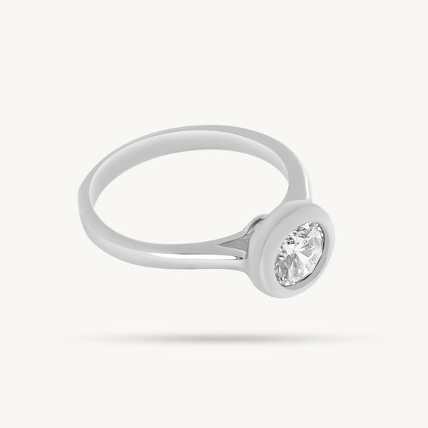 Oval Solitaire Ring
