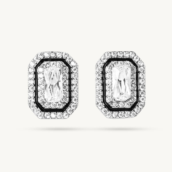 Emerald Cut Studs