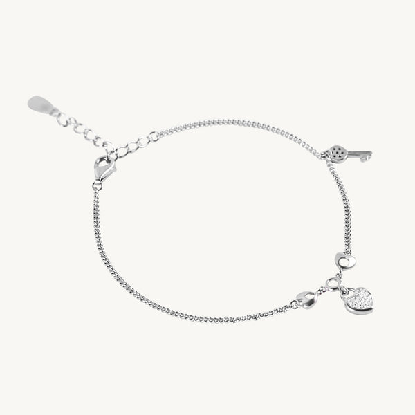 Lock & Key Charm Bracelet