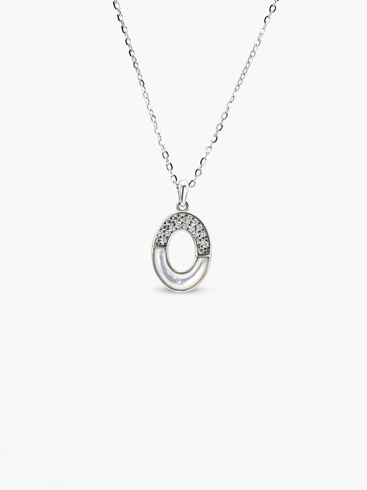 Luna Oval Pendant Necklace