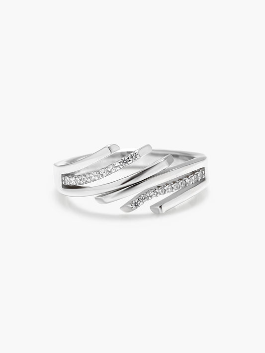 Serene Slash Ring